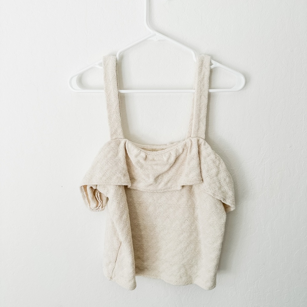 Madewell ruffle tank top
